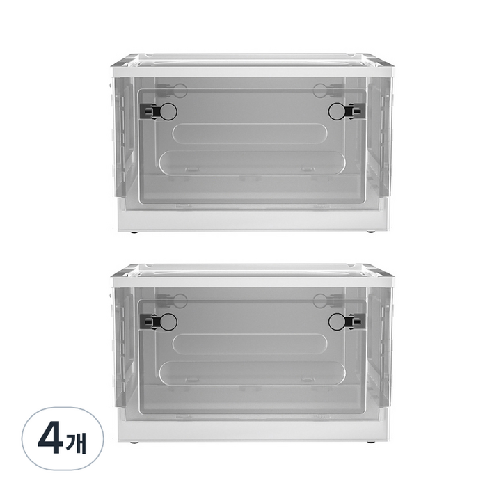 오픈형 접이식 리빙박스 투명