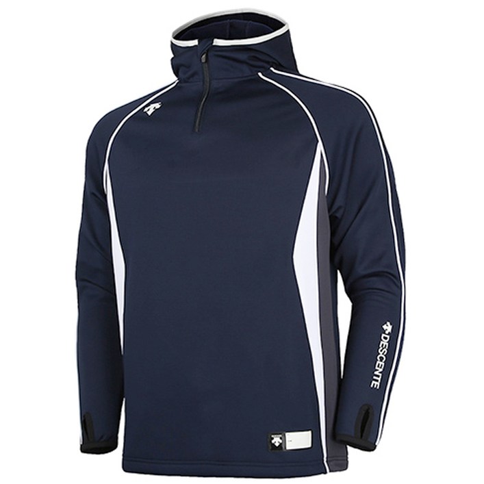 DESCENTE [S442WZHD01] 데상트 2017 기모 후드 풀오버 (남색) 후드티셔츠