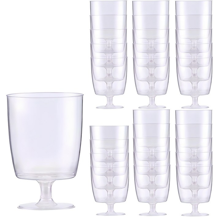 모던 플라스틱 와인잔