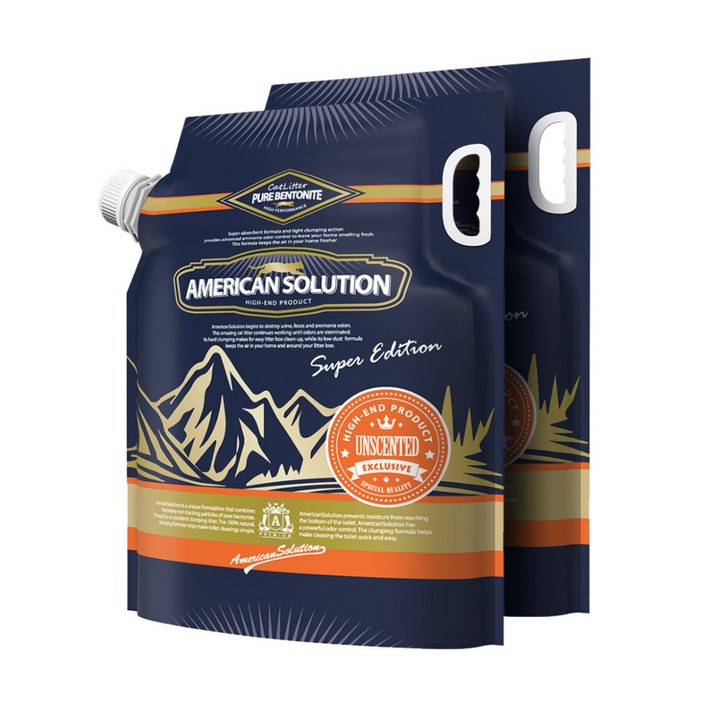 아메리칸솔루션 슈퍼에디션 언씬티드 벤토나이트 고양이 모래