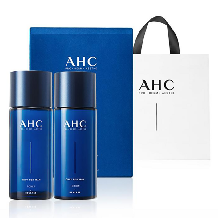 AHC 온리포맨 스킨케어 2종  쇼핑백 세트
