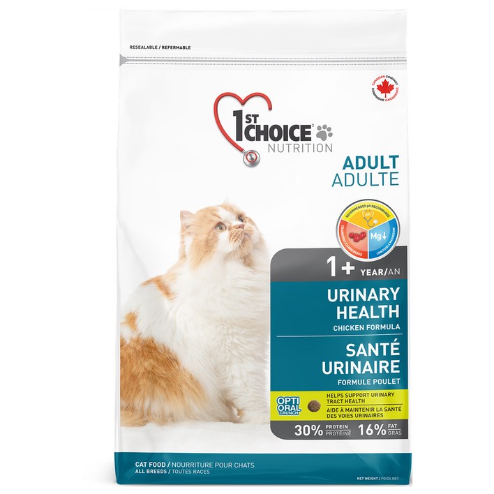퍼스트초이스 어덜트용 고양이 유리너리 건식사료, 5.44kg, 닭, 1개