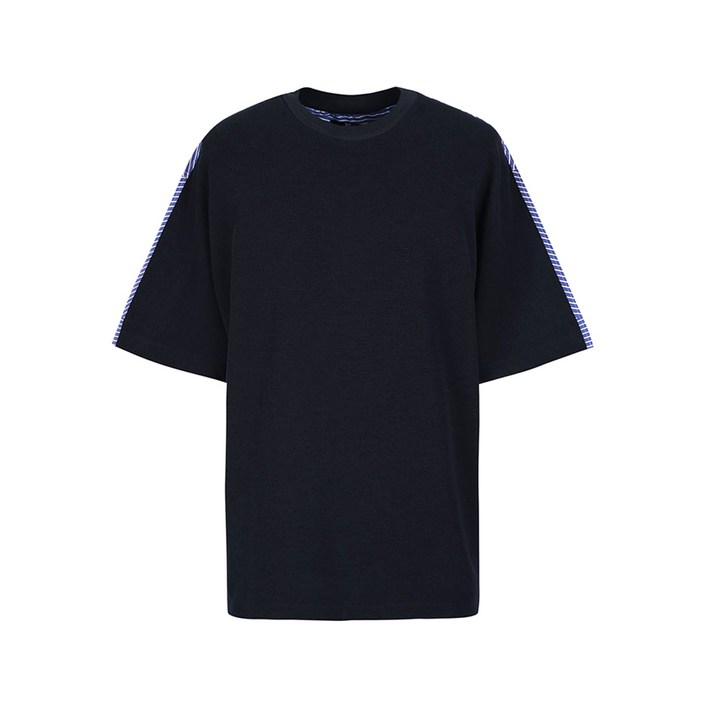 지오송지오 남성용 셔츠배색 오버핏 면혼방 티셔츠 ZWS41878