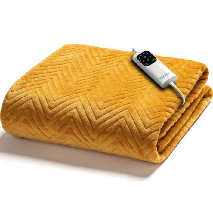 이메텍 다용도 캠핑 오버블랑켓 전기담요 슈퍼싱글 GOK920, 골드 헤링본, 슈퍼싱글120 x 160 cm