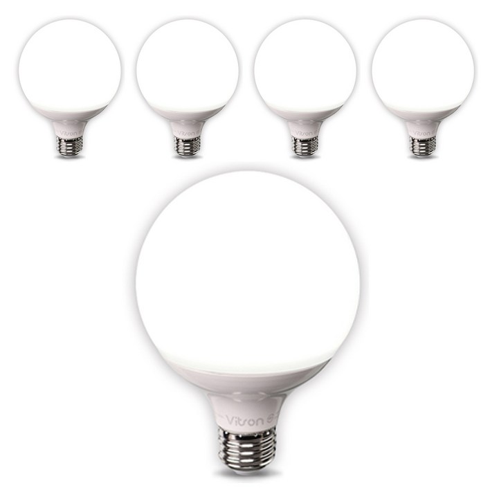 비츠온 화이트 숏타입 원하 볼구 G95 LED 전구 12W