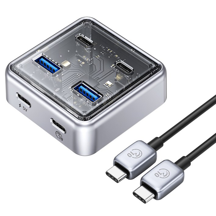 오리코 USB 3.0 2포트 Type C 2포트 무전원  유전원겸용 USB3.2 Gen2 10Gbps 허브 1m XHJ2U2CG210
