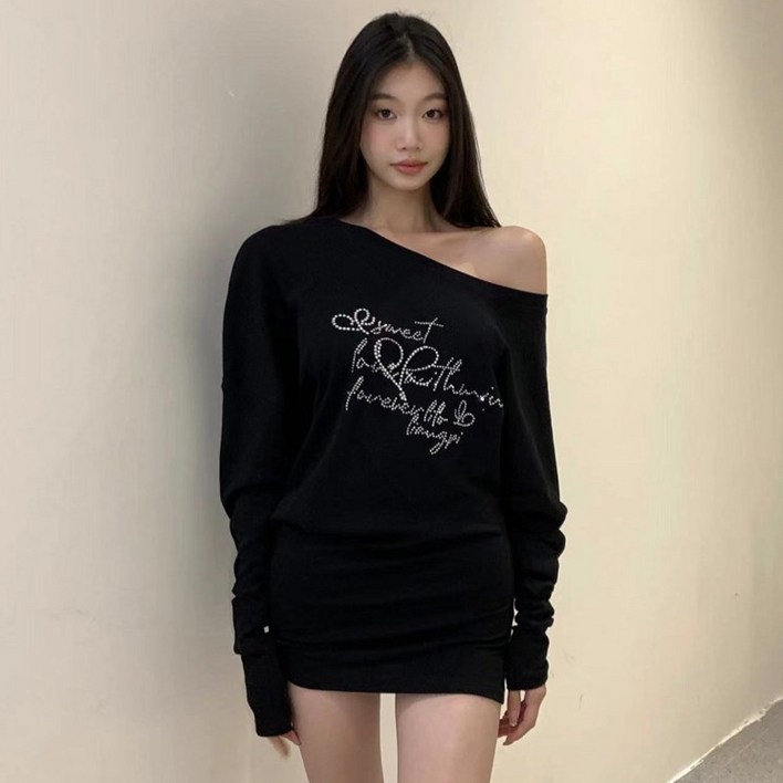 루나걸 여성용 누크 오프숄더 원피스 L25FOPS072414