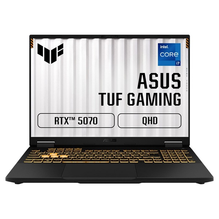 에이수스 2025 TUF 게이밍 F16 코어i7 인텔 13세대 지포스 RTX 5070, 예거 그레이, 512GB, 16GB, Free DOS, FX608JPRQT035