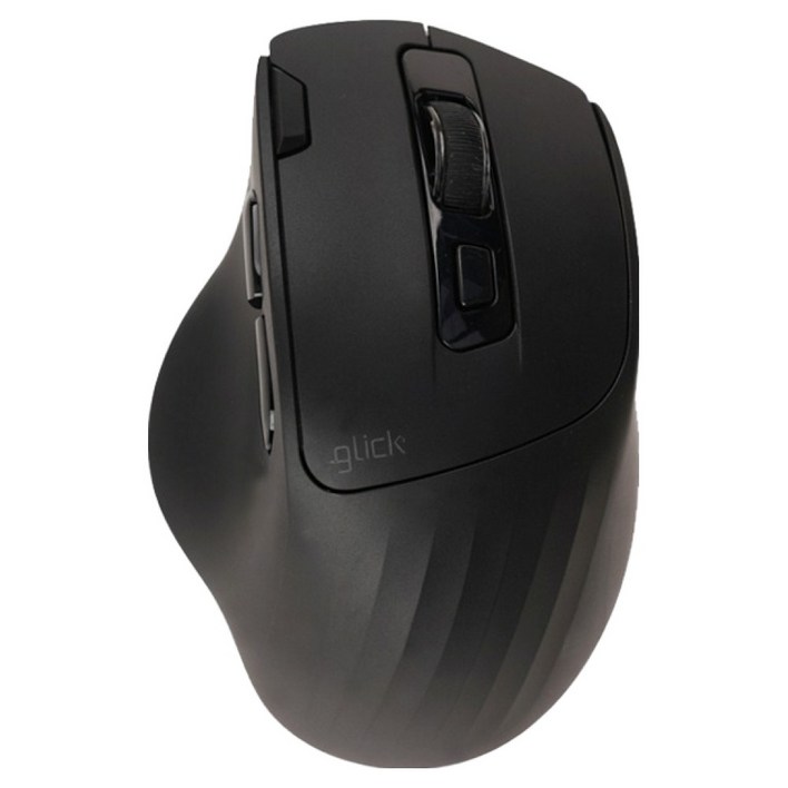 지클릭커 오피스프로 버티컬 OP55 두툼머핀 무소음 블루투스 유무선 마우스, 블랙, 단일상품