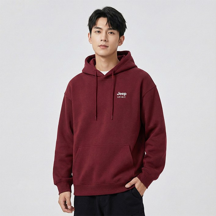 지프 남녀공용 패셔너블 빅포켓 후드티