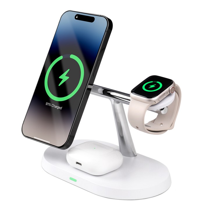 모잇 18W 3in1 맥세이프 무선충전기  CtoC 케이블  맥세이프링 세트