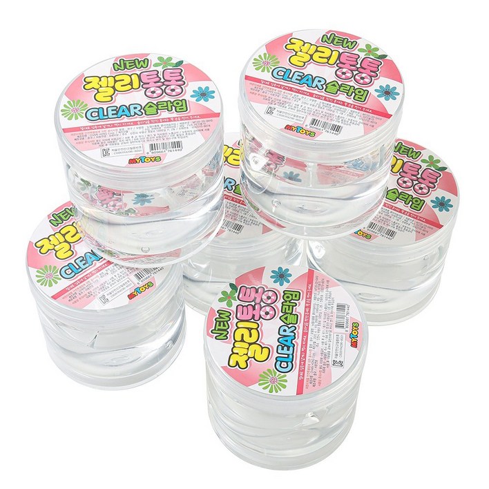 Weilai mytoys 젤리통통 CLEAR 슬라임 6p Weilai mytoys 젤리통통 CLEAR 슬라임 6p