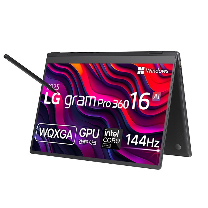 LG전자 2025 그램 Pro 360 AI 16 WQXGA WQXGA 코어Ultra5