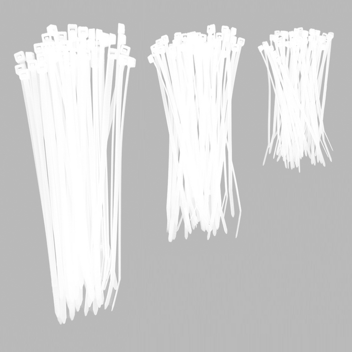 코멧 홈 고강도 PA66 케이블타이 대 50개  중 50개  소 50개