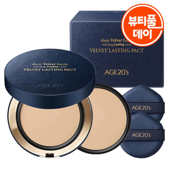 에이지투웨니스 벨벳 래스팅 팩트 14g + 리필 14g 세트