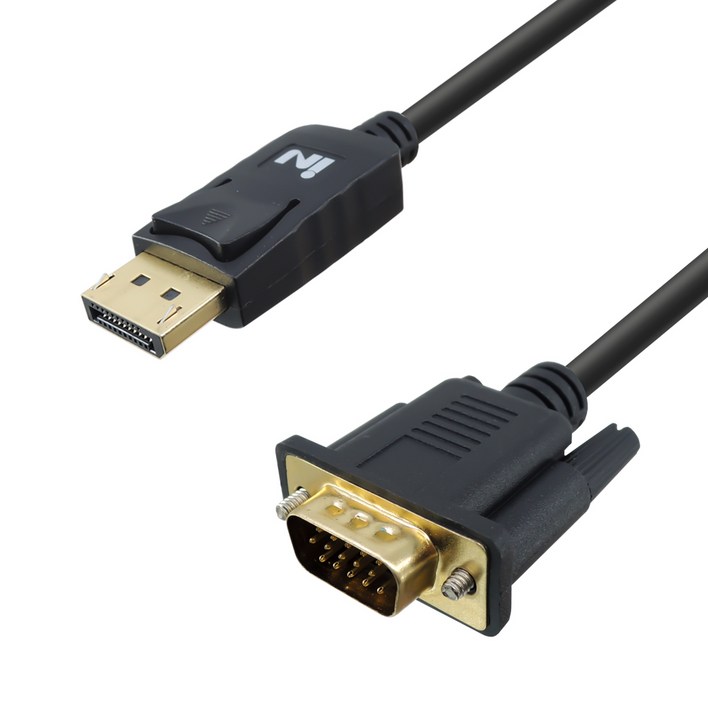 인네트워크 Displayport 1.1V to VGA 케이블 INDPV02, 1개, 2m 인네트워크 Displayport 1.1V to VGA 케이블 INDPV02, 1개, 2m