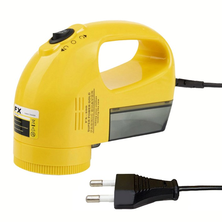아이프리 세탁소용 전기식 보풀제거기, FX200, 옐로우