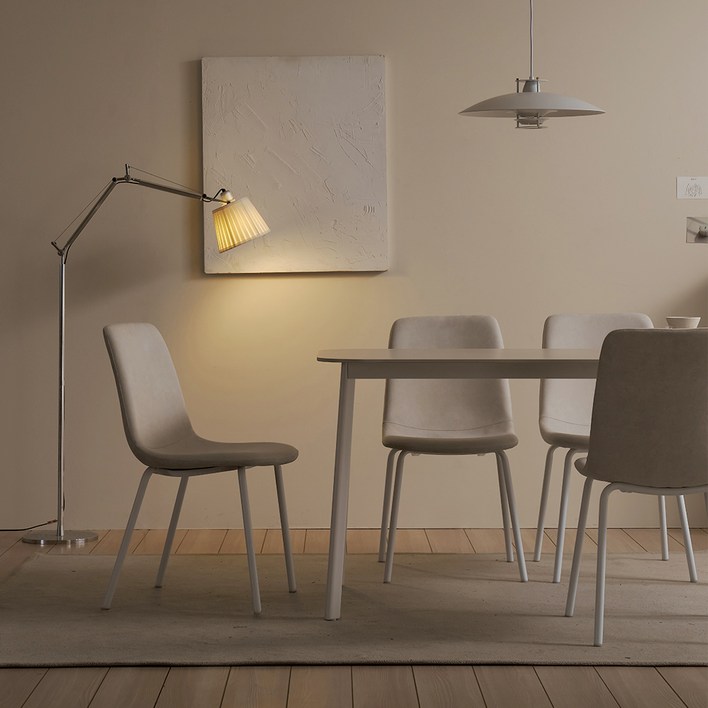 보니애가구 우터 포세린 세라믹 식탁세트 4인용 방문설치