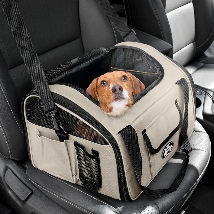 멍뭉스 자동차용 반려동물 카시트 겸용 수납가방