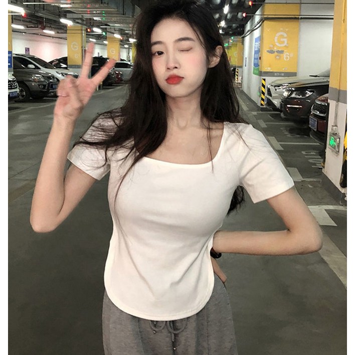 엘쏘 여성용 통기성 원조 베이직 반팔 티셔츠