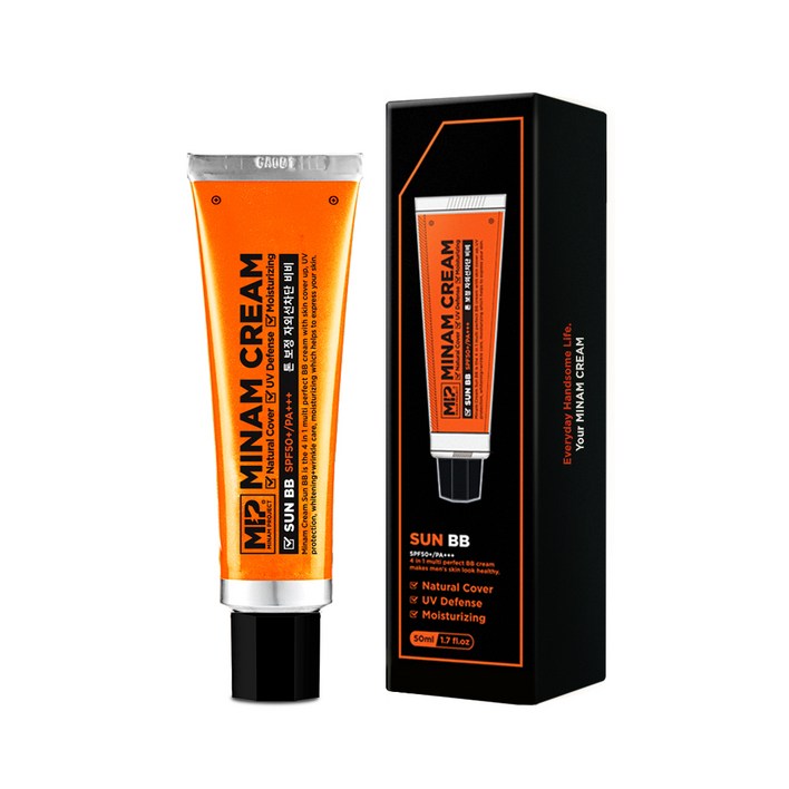 미프 미남크림 썬 비비 남성용 비비크림 SPF50+ PA+++ 50ml, 단일색상, 1개