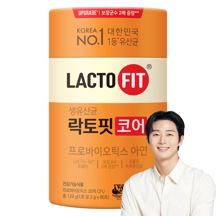 종근당 락토핏 생유산균 코어 1통2개월분 생 유산균, 120g, 1개 종근당 락토핏 생유산균 코어 1통2개월분 생 유산균, 120g, 1개