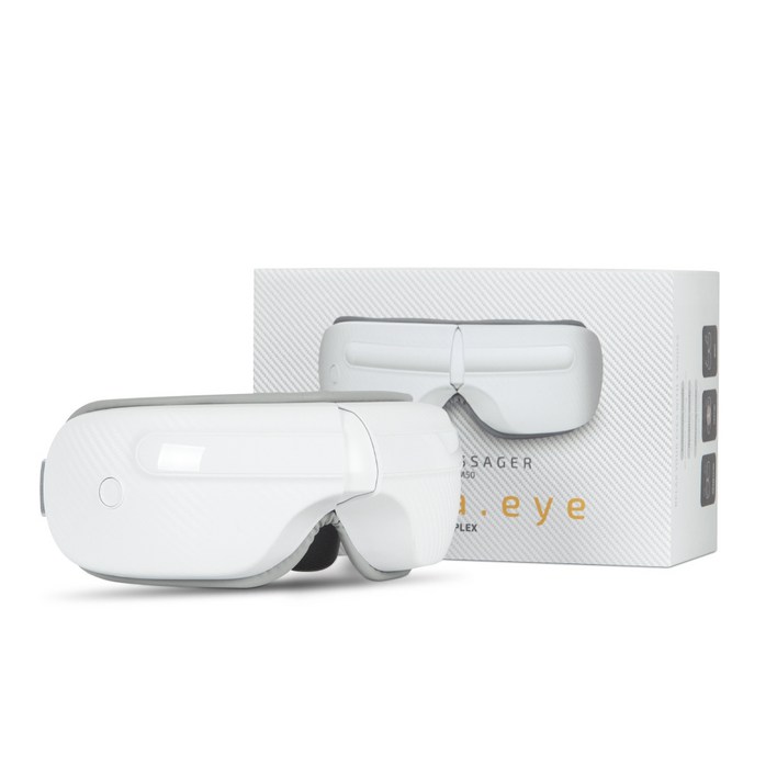 듀플렉스 쎄라아이 무선 온열 눈마사지기, DPEM50, WHITE