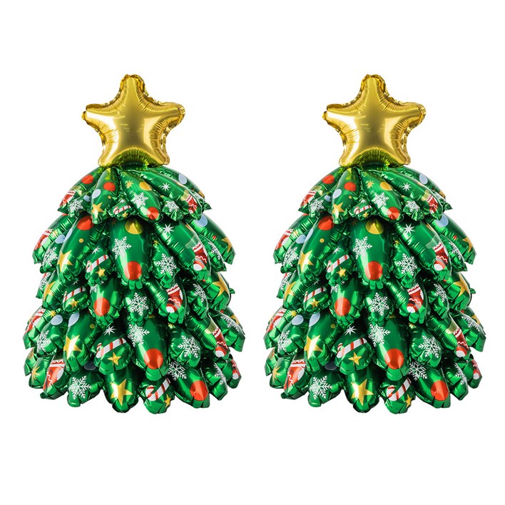 조이파티 은박풍선 크리스마스트리 38cm