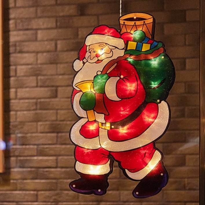 성탄장식 콜리의잡화점 창문에 붙이는 크리스마스 조명