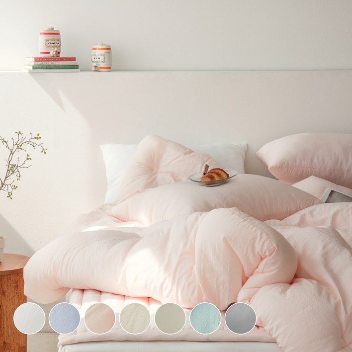 그래이불 국내산 몽글몽글 마이크로 모달 워싱 차렵이불 세트