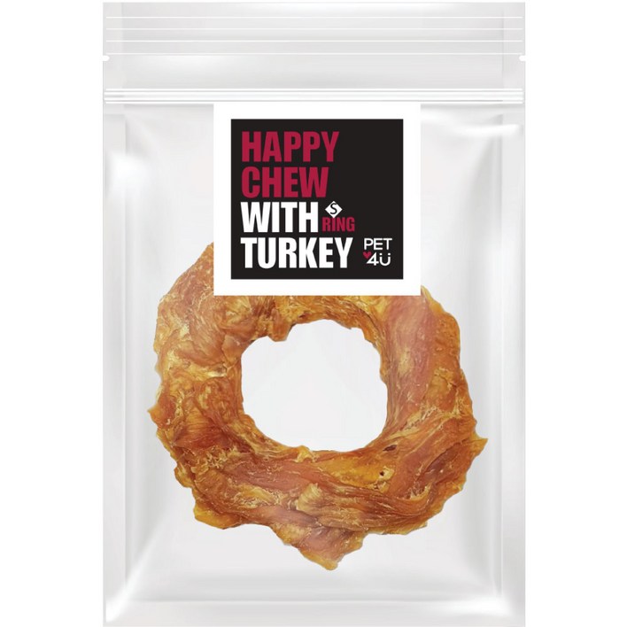 펫스토리 해피츄 반려동물 터키츄 간식 S, 40개, 13g, 해피츄 링 S