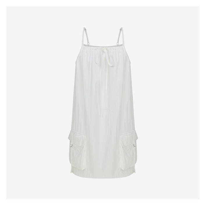 비키 나일론 카고 포켓 스트링 원피스 TKOAG2582