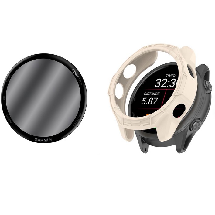 COCOGOGO가민 포러너 570 970 케이스3D강화나노강화필름 풀커버 실리콘 케이스