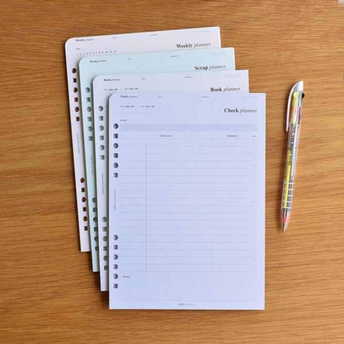 아트박스문구앤토이스 플레픽 업다운인덱스플래너A5 6공 리필지