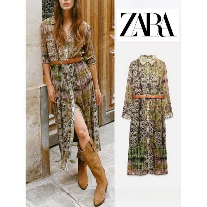 자라 쉬폰 원피스 ZARA
