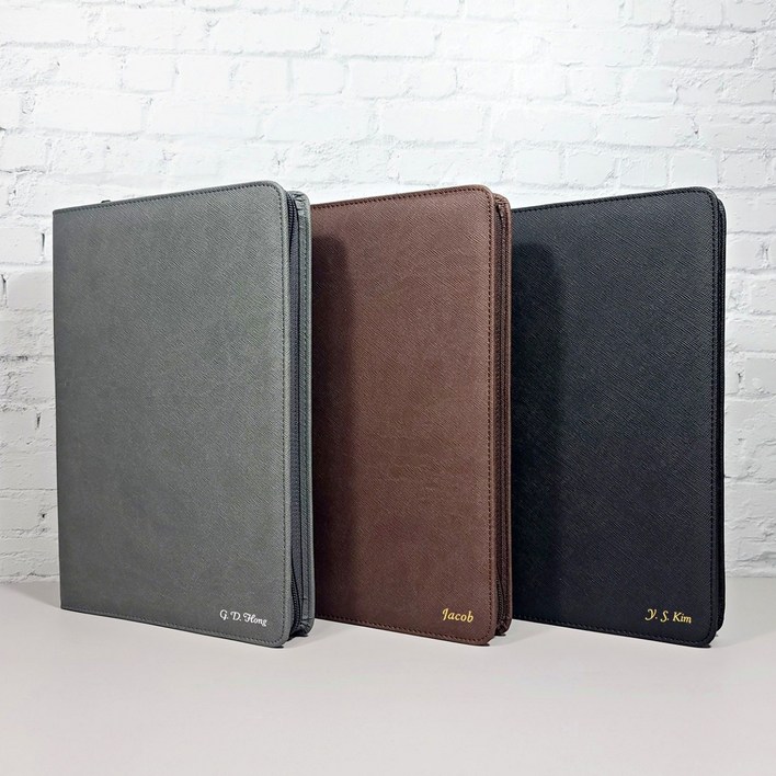 2025 이니셜스 스테디셀러 다이어리  이니셜 무료 회사 로고 각인, 사피아노 지퍼형블랙