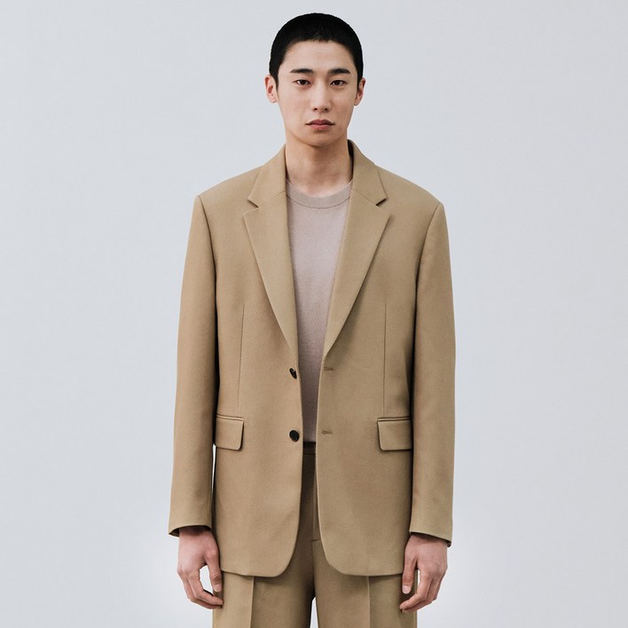 볼드 트윌 셋업_베이지 (오버핏)_SEJVA72SET