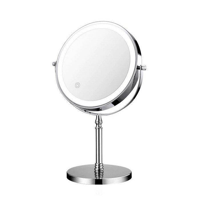 높이조절거울 확대거울 LED 높이조절 조명 책상