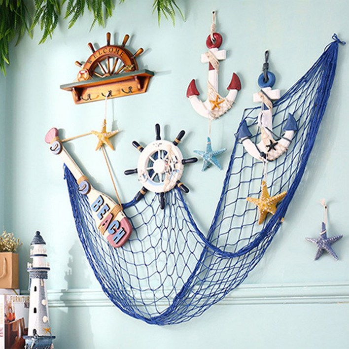 왓위셀 그물망 여름 바다 소품, 블루