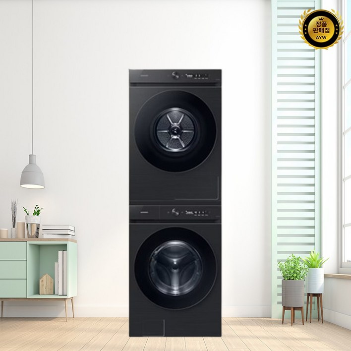 10 환급가전 삼성전자 비스포크 그랑데 AI 직렬설치 세탁기 WF21CB6650BV 건조기 DV17CB6600BV 21kg17kg 패키지 세트 상단설치키트 방문설치