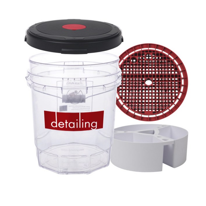 디테일링 크리스탈 클리어 버킷 세트 투명 세차 버킷 풀세트