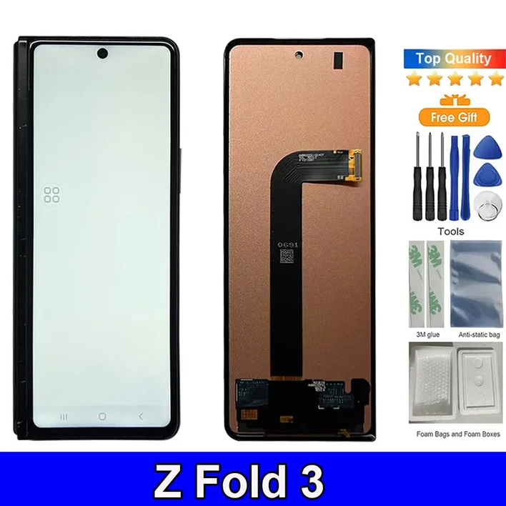 삼성 갤럭시 Z Fold2 3 LCD 디스플레이 터치 패널 디지타이저 어셈블리 교체 6.2