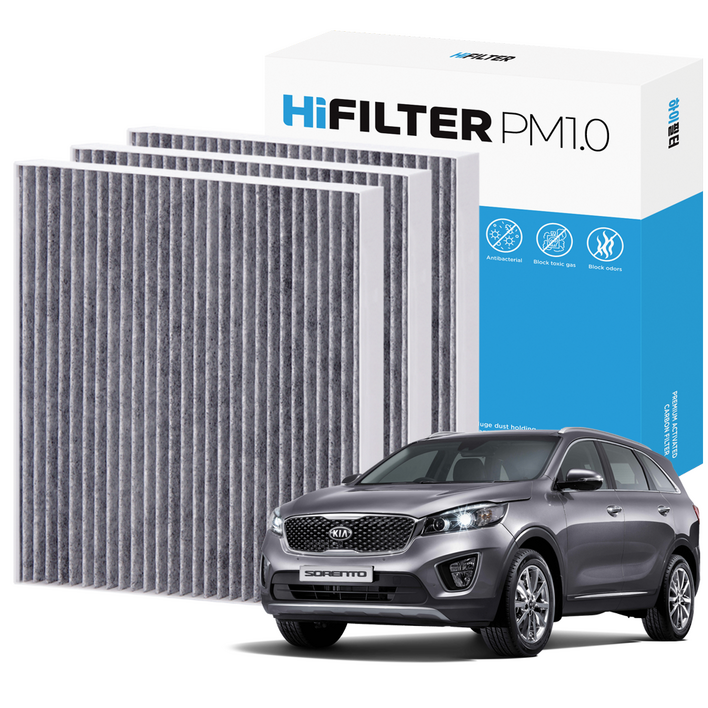 21 하이필터 PM1.0 활성탄 자동차 에어컨필터 기아