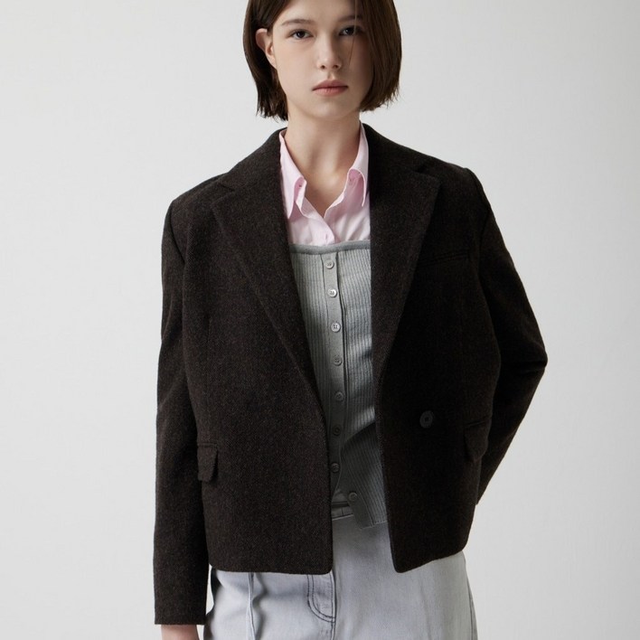 울 블렌디드 자켓 Z254MSF106