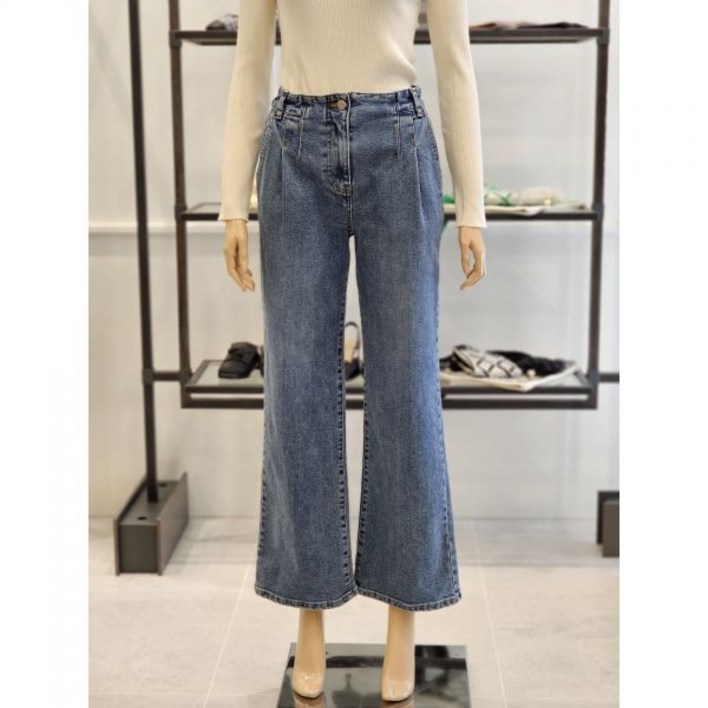 시슬리 청바지 데님팬츠 와이드데님팬츠 백 밴딩 슬림 핀턱 블루 SADPF3431 BL 백화점 아울렛 한정수량 3126730 시슬리 청바지 데님팬츠 와이드데님팬츠 백 밴딩 슬림 핀턱 블루 SADPF3431 BL 백화점 아울렛 한정수량 3126730
