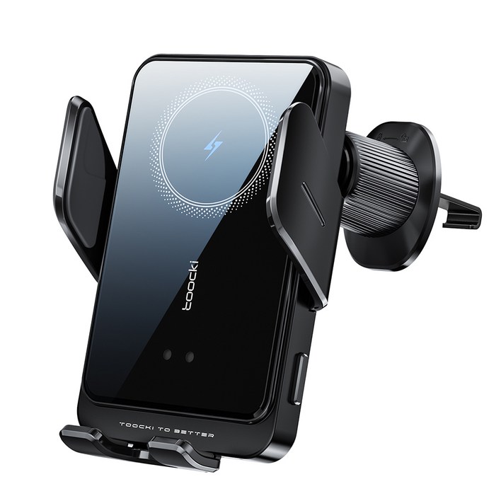 Toocki 송풍구형흡착형 15W 스마트 3축 고속 무선충전 차량용 핸드폰 거치대 T11