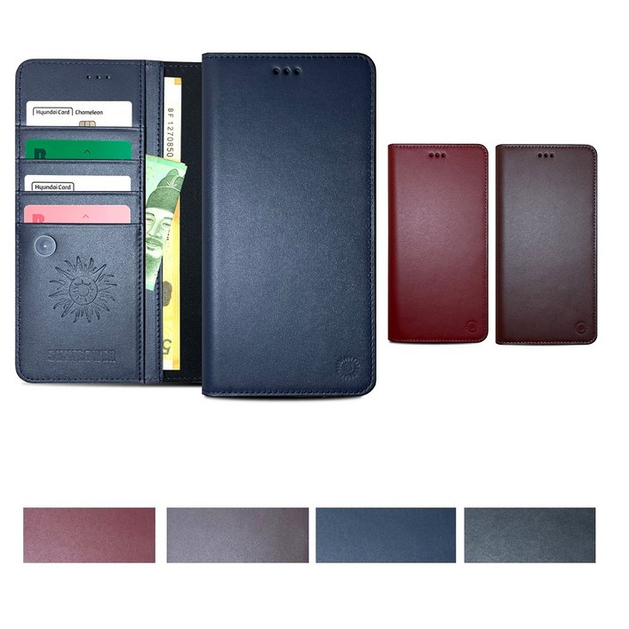 갤럭시 S24FE 케이스 SMS721 국내 제조 생산 천연 소가죽 선타리아 통가죽 플립 뽁뽁이 덮개 프리미엄 핸드메이드 카드 지폐 수납 포켓 슬림 지갑