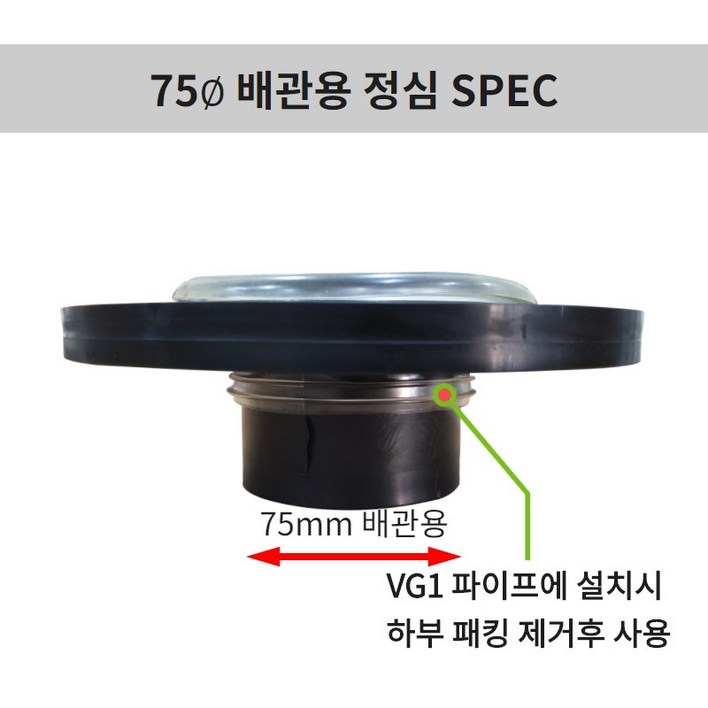 양변기 75미리 정심 75파이 30편심 플렌지 75배관 50편심 후렌지, 1개