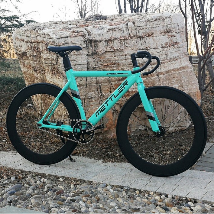 트랙 로드 마스터 픽시자전거 60바퀴 그린 하이브리드자전거 랩블랙 체인링