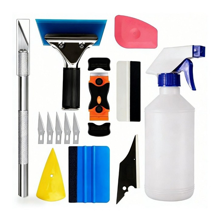 차량용 필름 작업도구 랩핑 작업도구 재단칼 스크래퍼